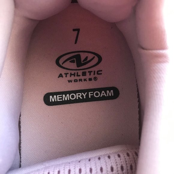 Athletic Works Tennis Shoes Memory Foam Women Sz 7 - Picture 2 of 6